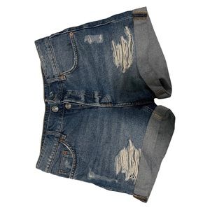 H&M high waisted jean shorts size 2